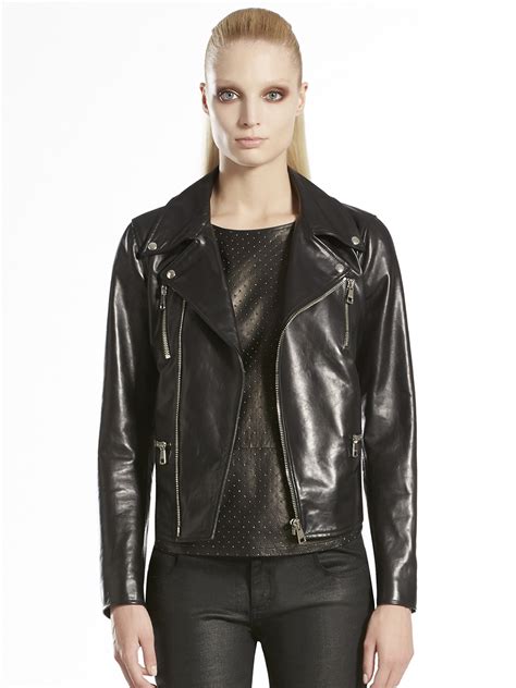 gucci womens biker jackets|Gucci leather motorcycle jacket.